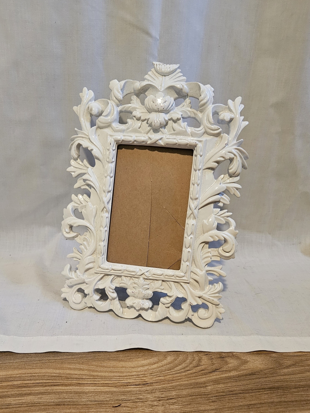 Ornate White Frame 3x5